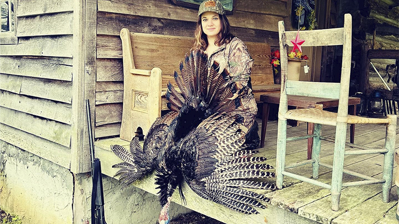 During a foggy morning hunt in Warren County, NC on April 15, 2023, Laura Tucker killed this gobbler that brightened up the day.