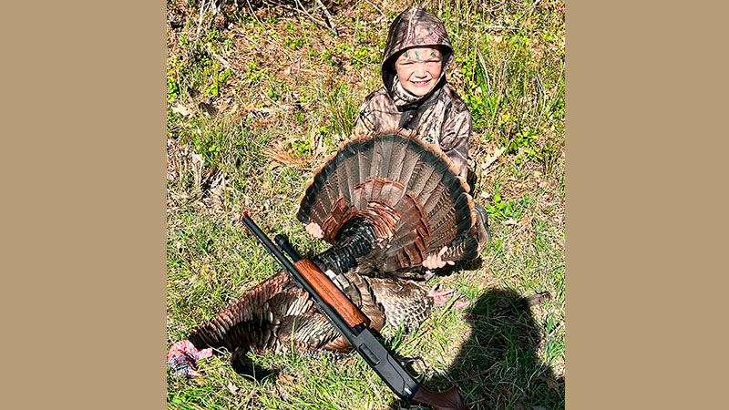 Hunter Gregson and his dad Michale doubled up in Pitt County with two fine gobblers on April 4, 2023. Hunter's bird weighed 23 pounds.