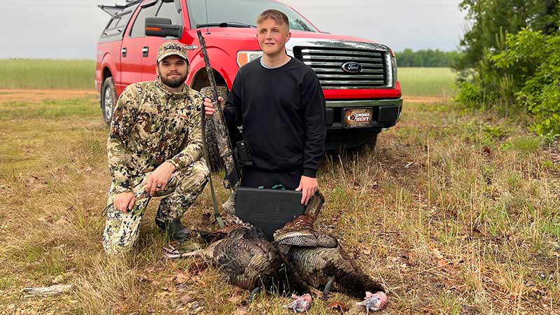 Brendon Brown, a 19-year-old from Guilford County, NC, who became legally blind at the age of 13, harvested his first turkey in 2023.