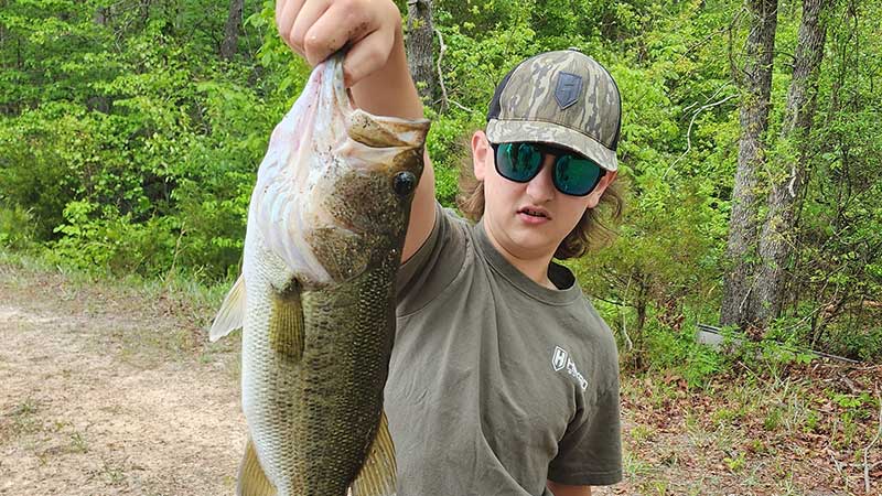 Levi Evatt caught this brute at a local pond in Kershaw, SC.
