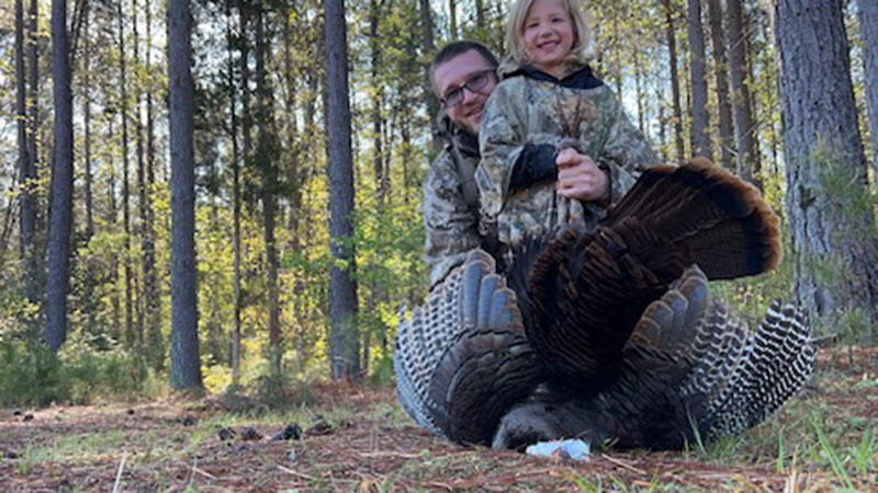 Nicholas Maurizio was hunting with his daughter in Lincoln County, NC when he harvested this gobbler, which had a 10 1/2-inch beard and 1 1/4-inch spurs.