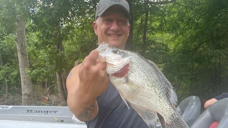 Woody Kary caught this 1.92-pound crappie at Lake Norman on May 13, 2023.