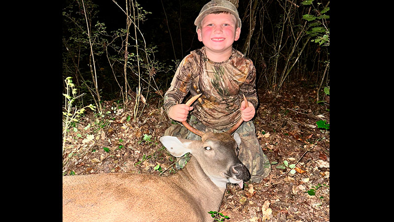 These two brothers each scored a deer on Sept. 9, 2023 while hunting with their aunt and uncle.