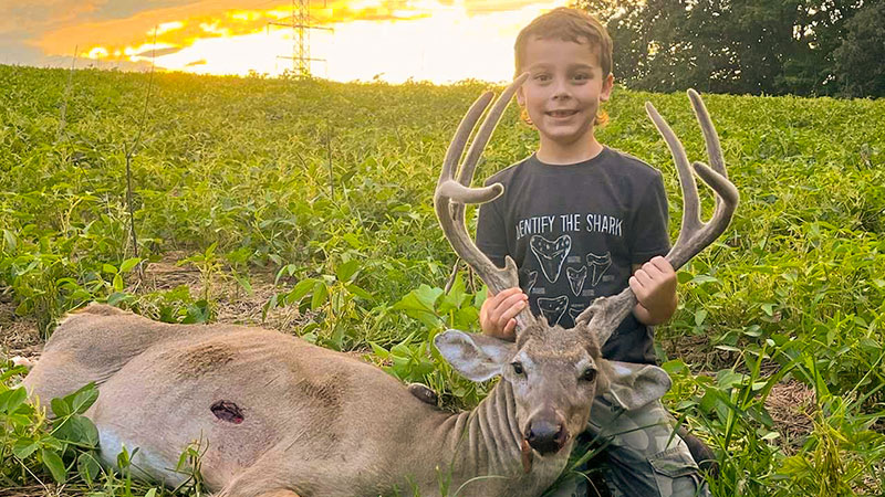 Hank Grefenstette killed this Rockingham County, NC buck on Sept. 10, 2023 while using a crossbow. It's the 7-year-old's first deer.