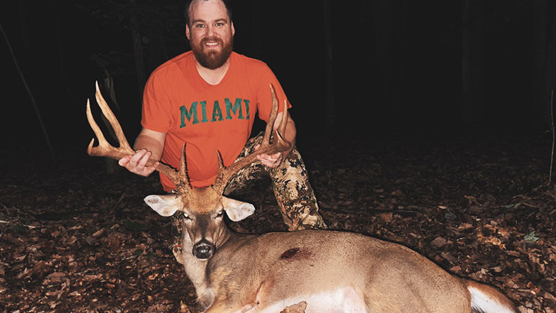 Lance Hall killed this huge 8 pointer Sept. 13, 2023 in Rockingham County, NC.