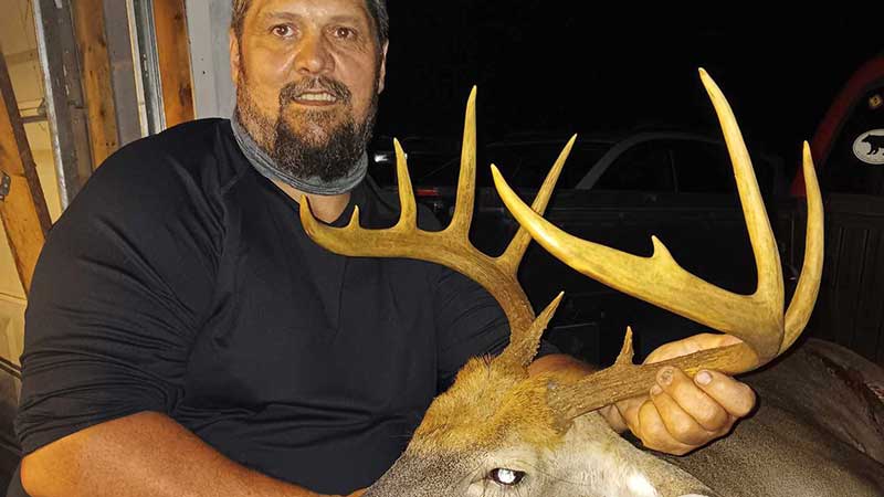 Mark Harrison killed this 11-point buck on Sept. 11, 2023 in Mitchell County, NC.