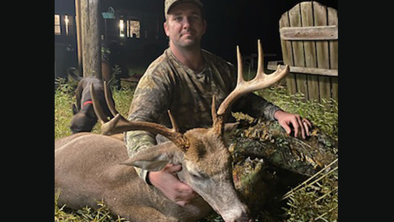 Chris Sutton killed this big-bodied buck, which weighed almost 200 pounds, in southeastern NC.