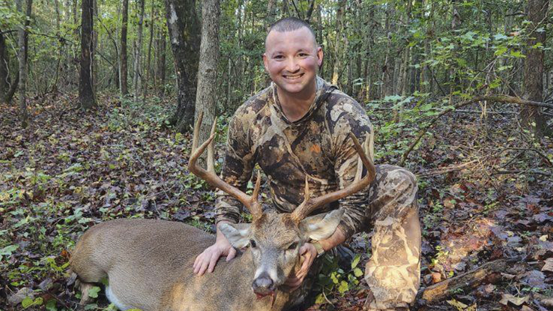 Christopher Bagale of Yadkinville, NC was hunting in Wake County on Oct. 15, 2023 when he killed this buck. He shot the deer at 7:05 a.m.