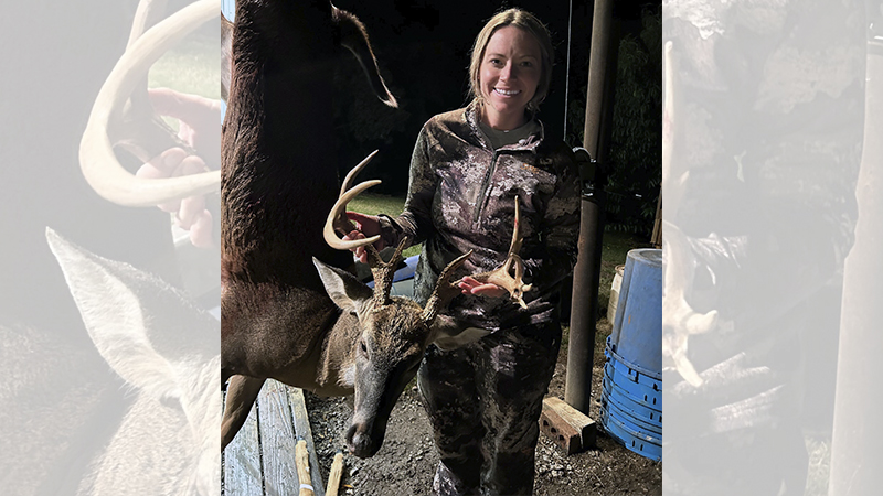 Danielle Moore killed this 9-point buck in Spartanburg County, SC.