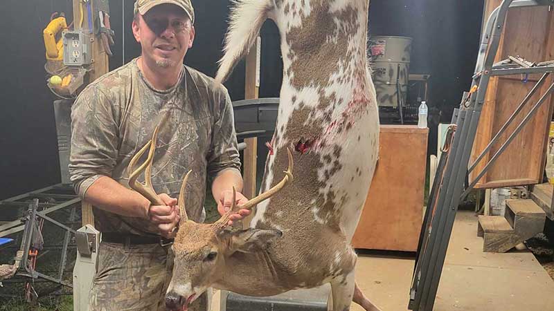 Gary Johnson killed this very unique Iredell County buck while using a crossbow on Sept. 29, 2023. 