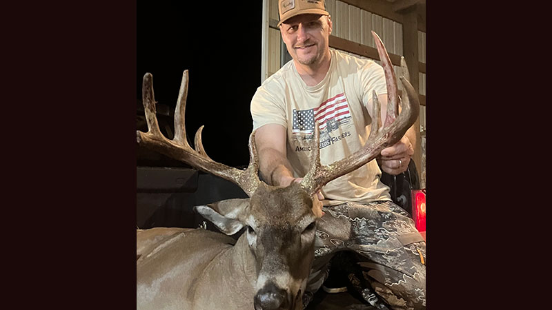 Jason Elmore killed this big 10-point buck on South Mountain Game Land in Rutherford County, NC on Oct. 7, 2023.
