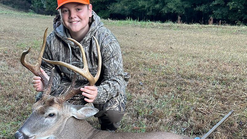 Fleet Mosser, who just turned 12-years-old, killed this buck on Oct. 15, 2023 on his family's property in Richland County, SC.
