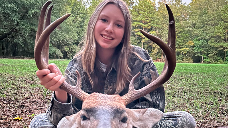 Brooke Wall killed this Allendale County buck on Oct. 14, 2023. The buck was aged at 5.5 years, and weighed 180 pounds.
