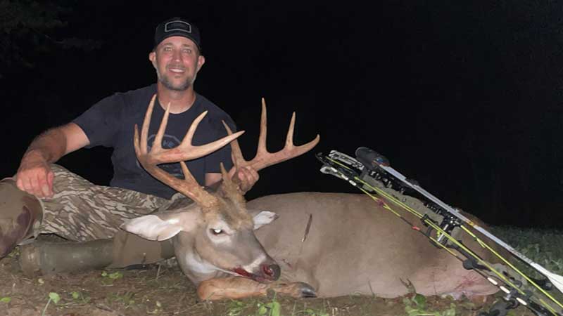 Mitch Adams killed this 11-point buck on opening weekend in Stokes County, NC.