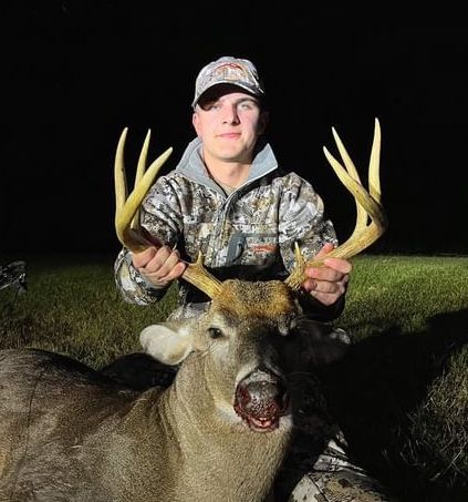 Nathan Bruce of Rock Hill, SC made his first official bow kill on Oct. 13, 2023. He killed this nice buck in York County.