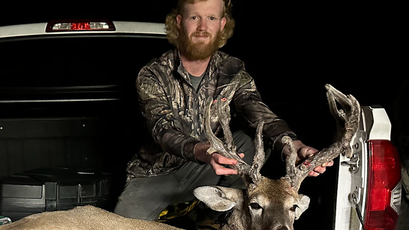 James Riley Steven Haney harvested a cactus buck in Northampton County, NC on Oct. 26, 2023.