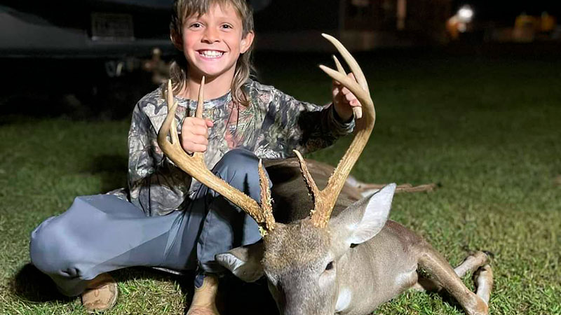 Mason Wilkerson killed this 9-point buck in Johnston County, NC on Oct. 1 while hunting with his black powder rifle.