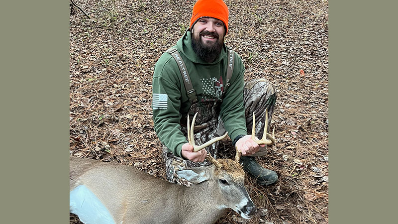 Alex Lee killed a Harnett County, NC 9-point buck on Nov. 25, 2023. Lots of hard work and patience finally paid off with this deer.