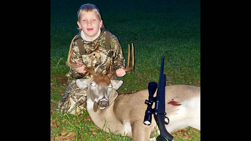 Carter Bumgarner killed his first deer on Nov. 23, 2023. He shot the 8-point buck in Anderson County, SC with a 7mm08.