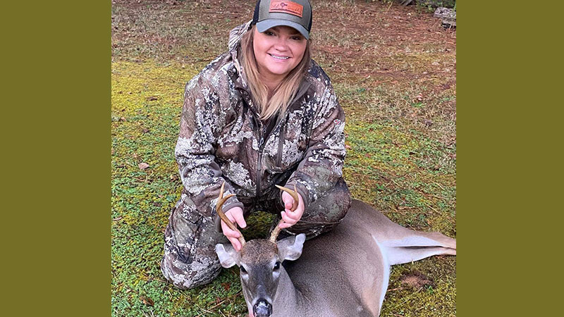 Kelsey Griffin killed her first ever deer on Oct. 22, 2023 in York County, SC.
