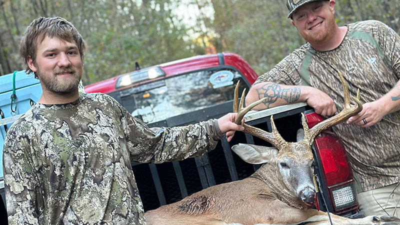 Josh Pittman killed a Wayne County buck just two days after it first appeared on his trail cameras.