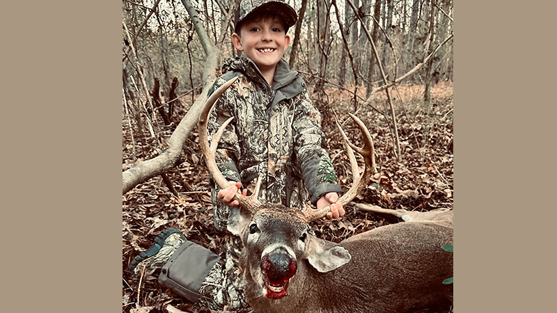 Lawson Byrd killed this nice Chesterfield County 8-point. This was his first kill with his own rifle which is a 350 Legend.