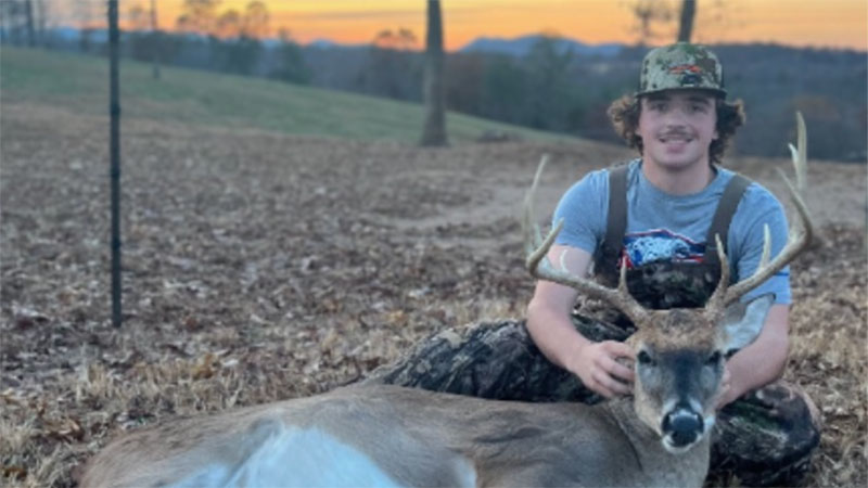 Wade Pfaff, 16-years-old, killed a huge deer in Wilkes County, NC on Nov. 13, 2023. He shot the deer with his muzzleloader. 