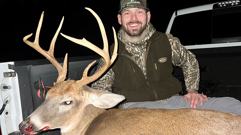 Michael Walters dropped an Alamance County 8-point buck on Nov. 24, 2023.
