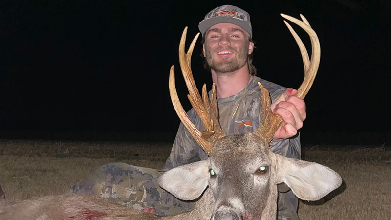 Preston Barnes of Goldsboro, NC killed a 13-point non-typical buck during the 2023 deer hunting season.