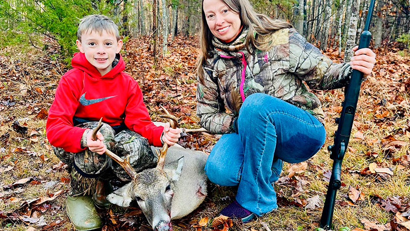 Ten-year-old Avan Griffin was hunting with his mom in Franklin County, NC on Nov. 23, 2023 when he killed his first deer.