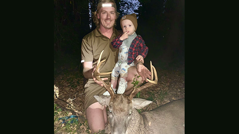 Jon Davis of Anderson SC shot this buck after work one evening, working as a UPS driver on Oct. 25, 2023.