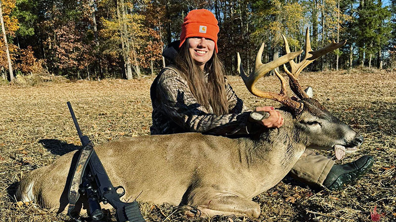 My name is Bryanna and I harvested this beautiful buck on Thanksgiving morning!