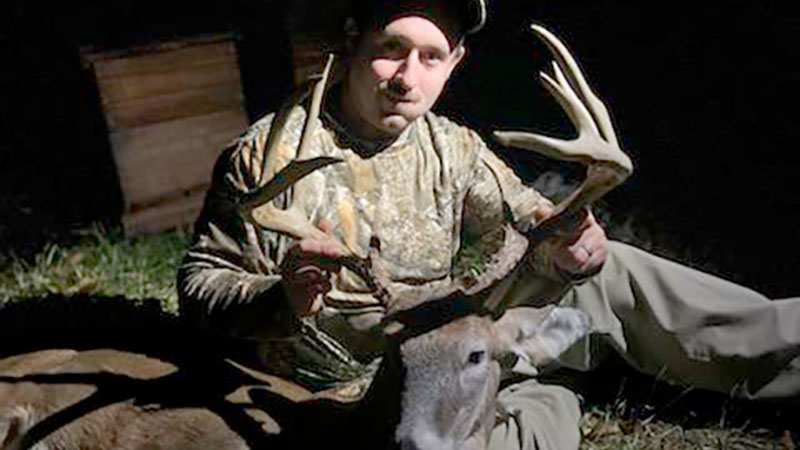 James Pearson killed an 11-point buck in Alamance County, NC on Nov. 14, 2023.