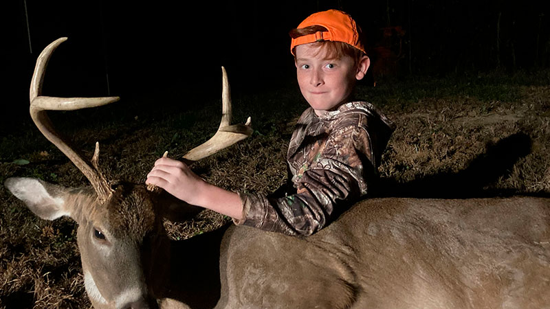 Tucker and Jase Helms each killed a 7-point buck on separate mid-November hunts in Stanly County, NC.
