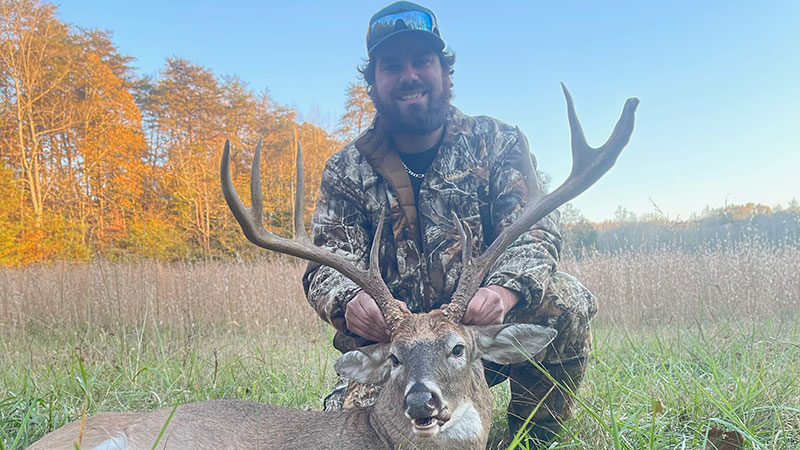 Jeremy Ellington shot this 9-point buck with his muzzleloader on Nov. 3, 2023 in Rockingham County, NC.
