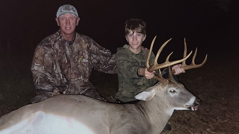 Ten-year-old Colton Cates killed a familiar buck in Durham County, NC on Oct 27, 2023, with a 20-yard shot from his crossbow.
