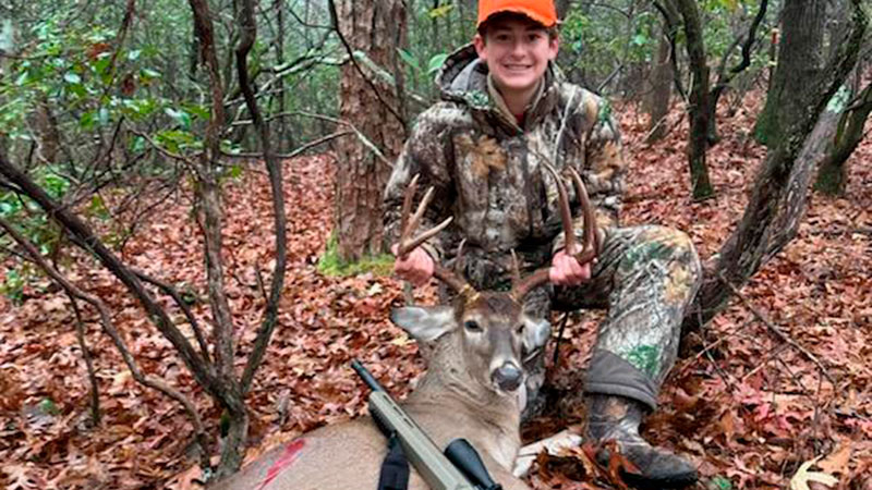 Nathan Smart harvested this 9-point buck on Dec. 2, 2023 in Caldwell County, NC. Smart a shot the deer at 9:19.