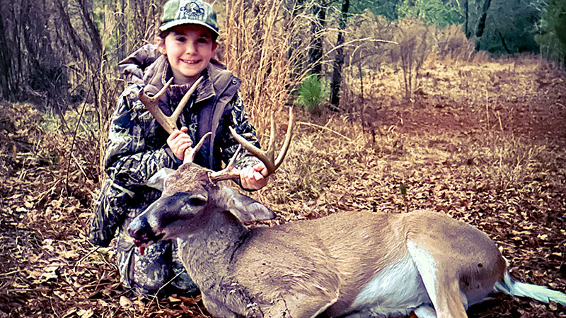 Ella Maddalena killed her first buck, a 8-point, on South Carolina's Youth Day, Jan 6, 2024, in Newberry County.