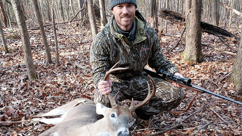 Drew Holley killed this 8-point buck in Spartanburg County, SC late November 2023.