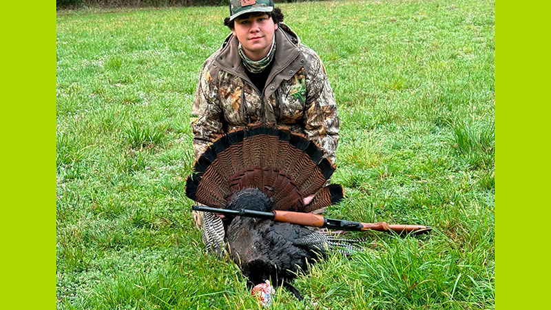 Chase Heatherly harvested his first turkey during his very first turkey hunt. He shot the 20+ pound gobbler in Union County, SC.