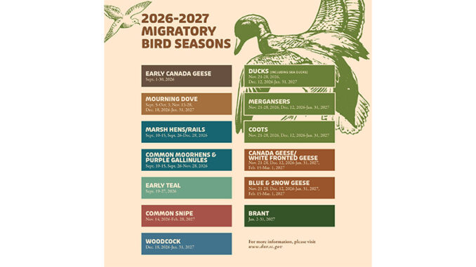 migratory bird seasons
