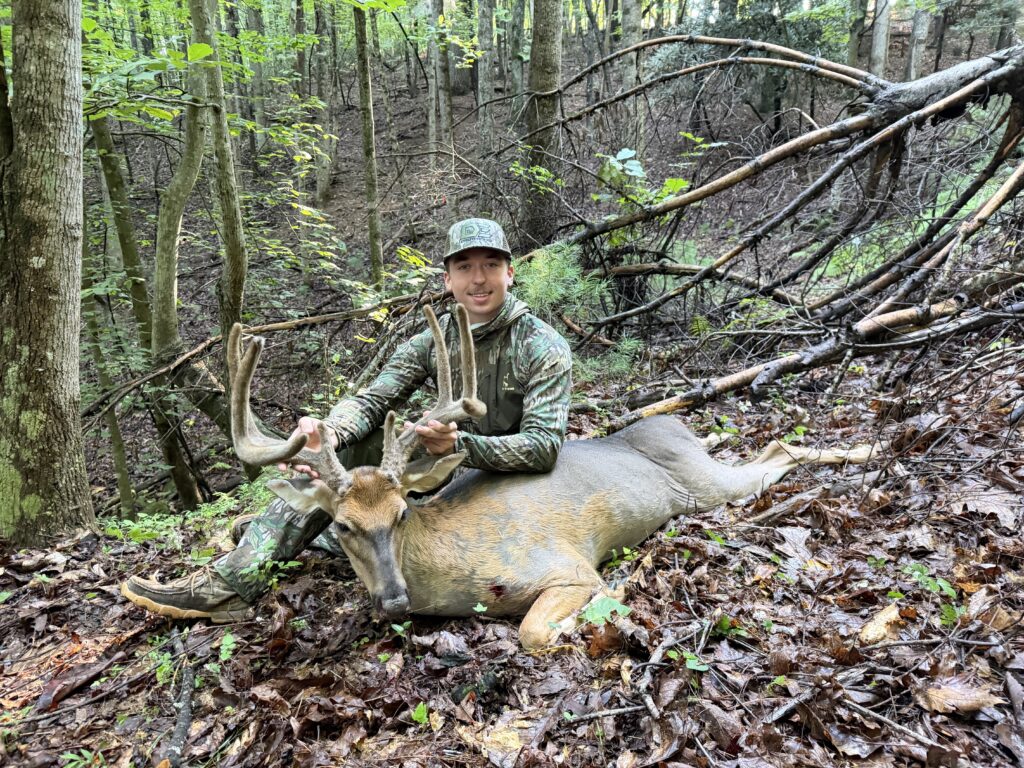 Jacob Reese of Wilkes, NC killed an 8-point buck in Wilkes County, NC on Aug. 23, 2026.