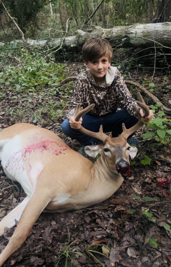 Luke Proctor of Cope, SC killed an 8-point buck in Orangeburg County, SC on Aug. 8, 2026.