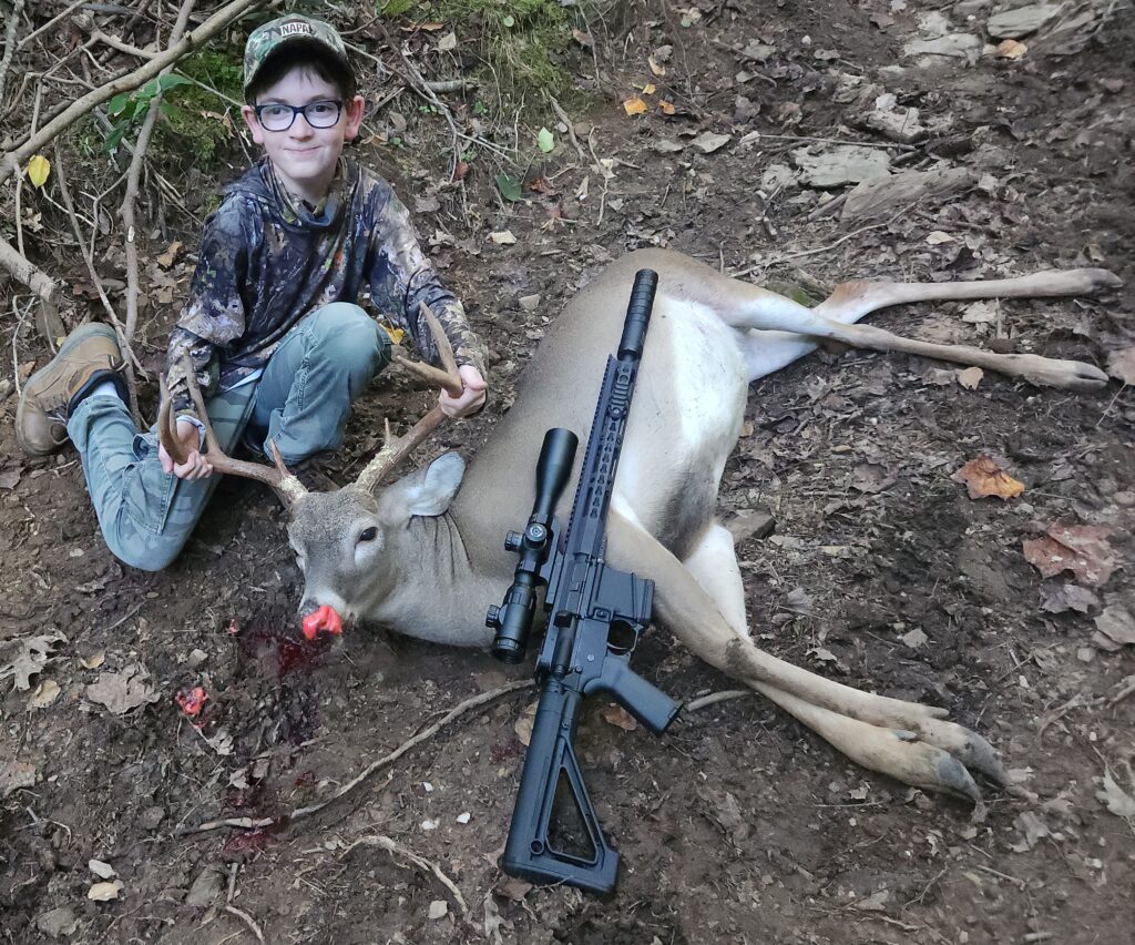Paul Swanson of Durham, NC killed an 8-point buck in Caldwell County, NC on Sept. 26, 2026.