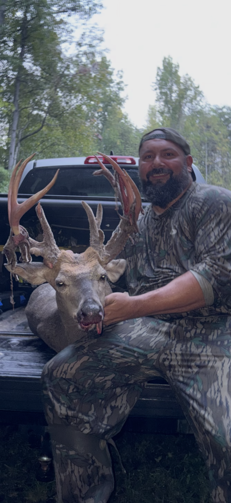 Derrick Rowland of Pelham, NC killed a 13-point buck in Rockingham County, NC on Sept. 12, 2026.