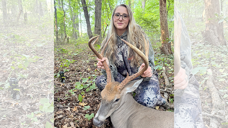 Sierra Hancock killed this buck in Guilford County, NC on Sept. 27, 2026 during Youth Weekend.