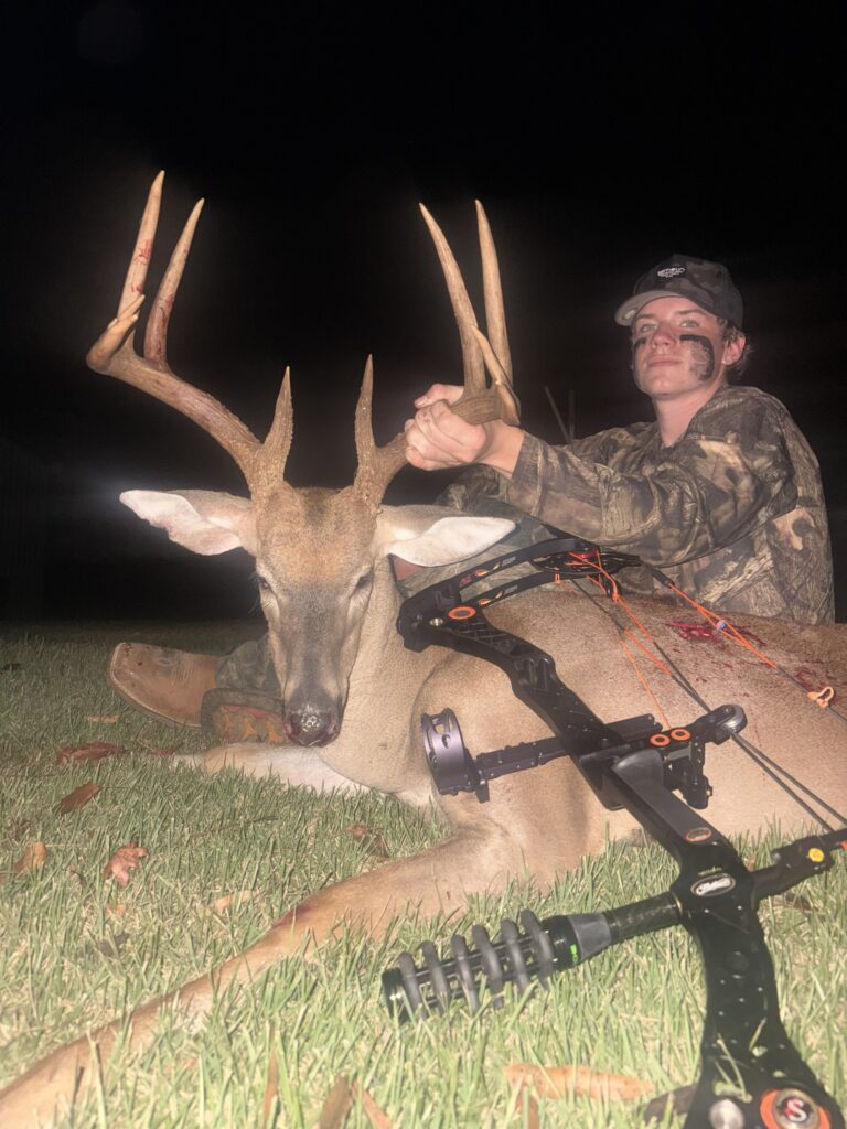 Tyson Sheehan of Mooresville, NC killed an 11-point buck in Anson County, NC on Sept. 20, 2026.
