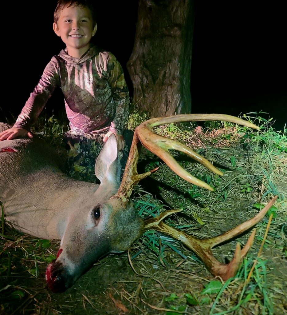 Waylon Chermak of New London, NC killed an 8-point buck in Mecklenburg County, NC on Sept. 12, 2026 from 20 yards away.
