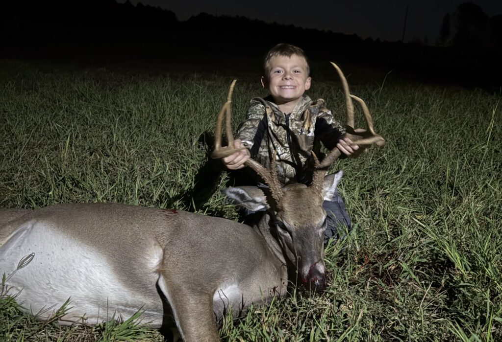 Grayson Key of Archdale, NC killed an 8-point buck in Rockingham County, NC on Sept. 26, 2026.